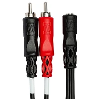 Hosa Technology 6" Stereo 3.5mm Female to Two Rca Male Y-Cable