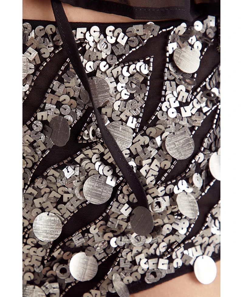 Nasty Gal Women's Sequin Booty Shorts
