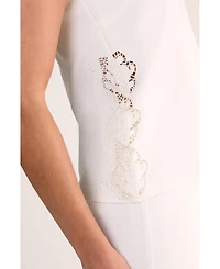Nasty Gal Women's Tailored Cutwork Side Strappy Top