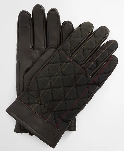 Barbour Men's Darwen Quilted Tartan Gloves