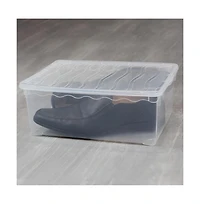 Basicwise Plastic Storage Container, Shoe box