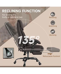 Vinsetto Executive Office Chair with Kneading Massage Swivel Wheels