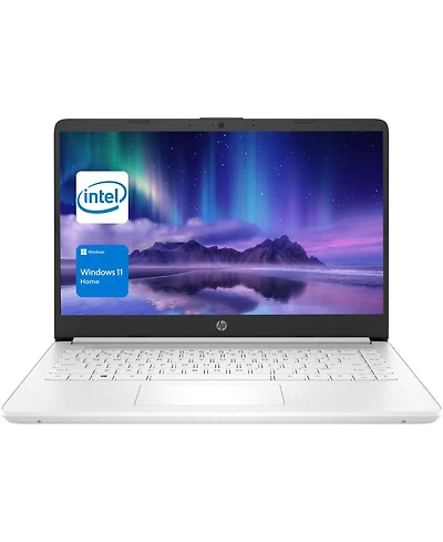 Hp Essential 14" Entry Traditional Laptop Intel Celeron N4500 4GB Ram Intel Uhd Graphics 64GB eMMC Storage Windows 11 Home Hd 60Hz - White