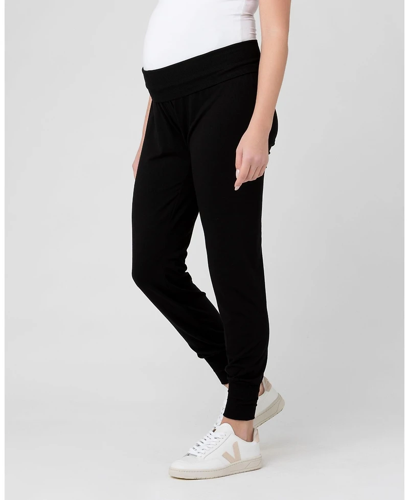 Ripe Maternity Comfy Black Jersey Lounge Pants for Women - Style