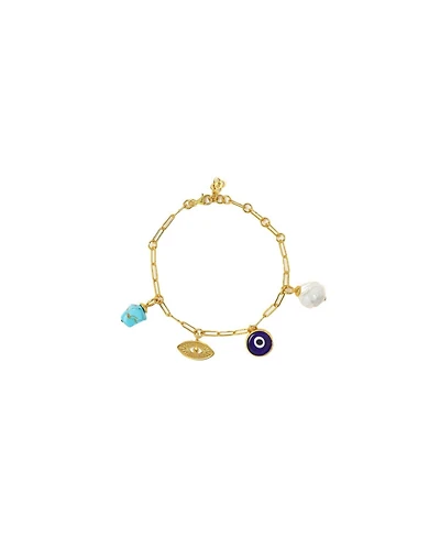 Ottoman Hands Cornicello Evil Eye Charm Bracelet