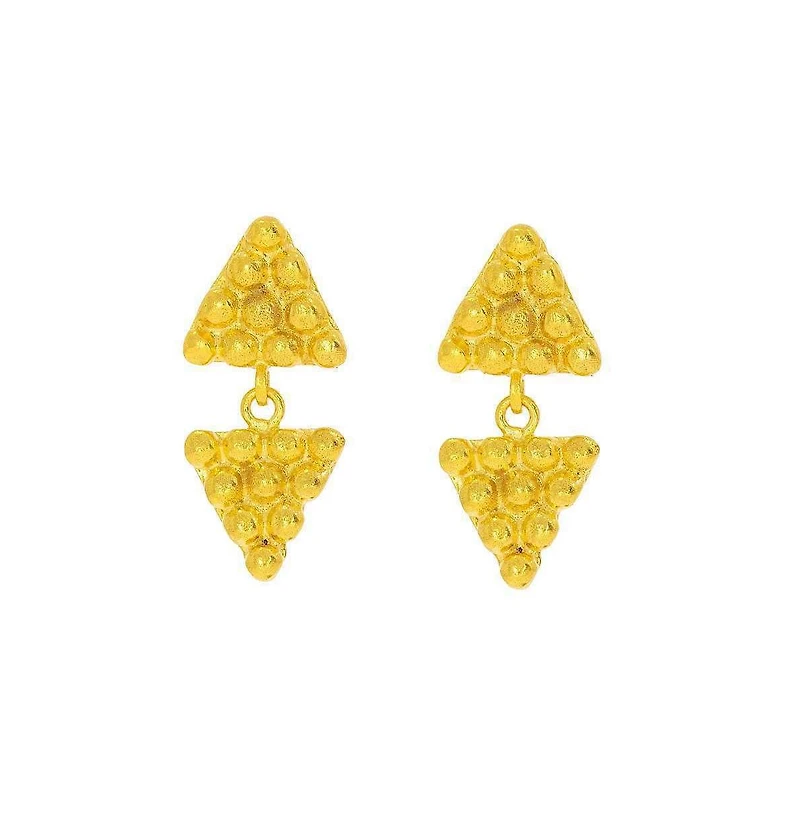Ottoman Hands Azar Triangle Drop Earrings