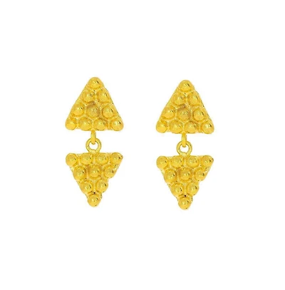 Ottoman Hands Azar Triangle Drop Earrings