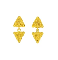 Ottoman Hands Azar Triangle Drop Earrings