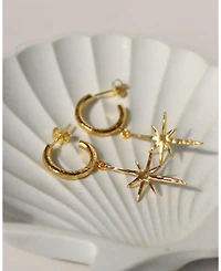 Ottoman Hands Northern Star Hoop Earrings