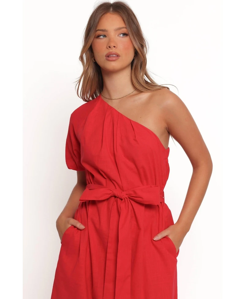 Petal and Pup Women's Roma One Shoulder Midi Dress