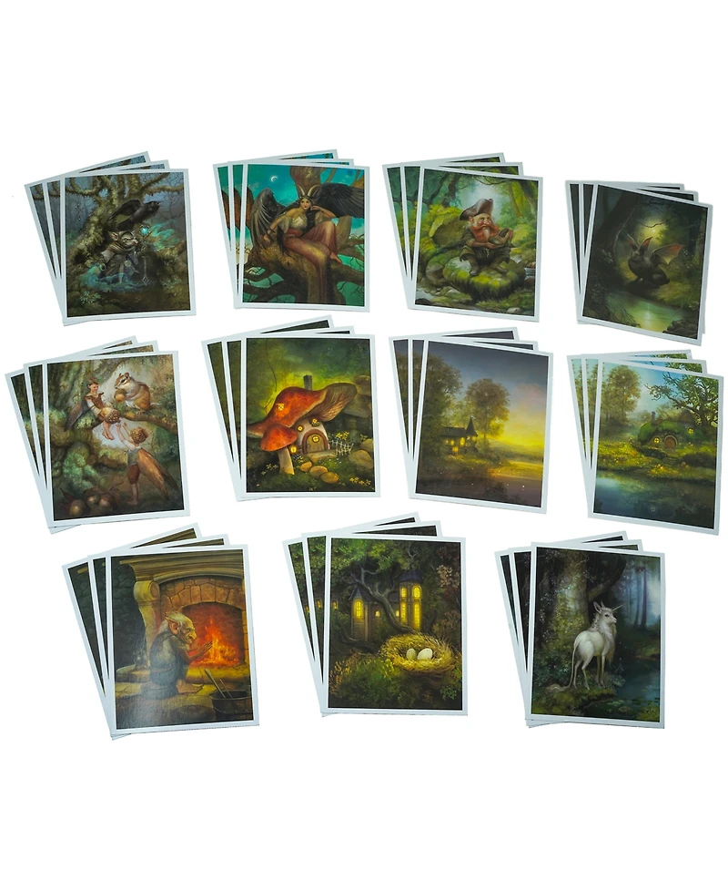 Forbidden Games The Art Of Faeries and Magical Creatures Collectible Postcards In Gift Box, 102 Pieces