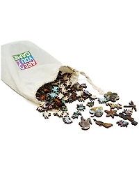 AreYouGame.com Wooden Jigsaw Puzzle It's A Jungle Out There, 599 Pieces