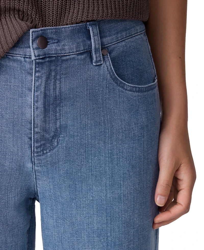 Eileen Fisher Women's Straight Ankle Jeans
