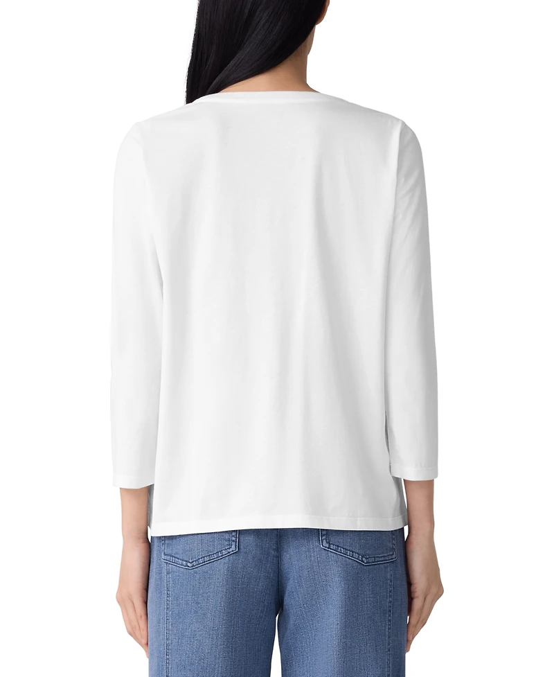 Eileen Fisher Women's Round Neck T-shirt