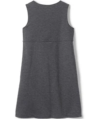 Lands' End Little Girls School Uniform Ponte Pleat Jumper Top of Knee