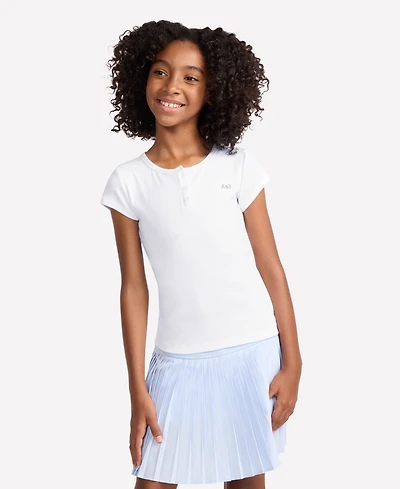 abercrombie kids Little and Big Girls Essential Henley T-Shirt