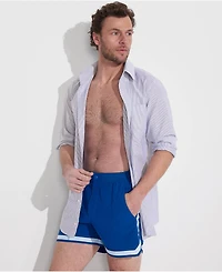 Lands' End Men's 5" Quick Dry Striped Pull on Board Short