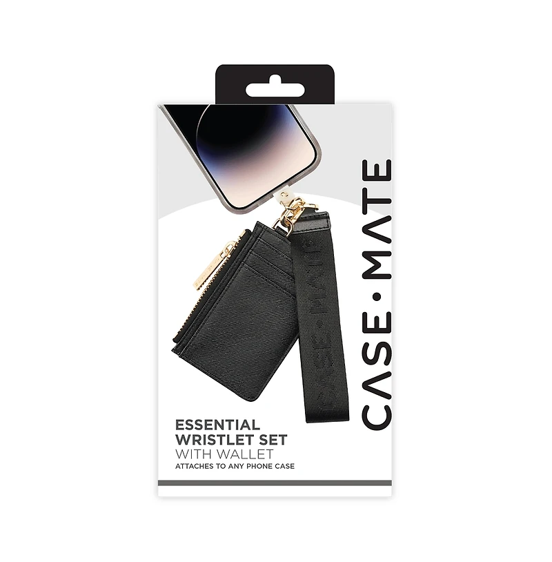 Case-Mate Essential Phone Wristlet with Wallet-Black