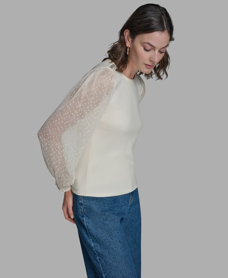 Bcbg Women's High Neck Pull-On Top