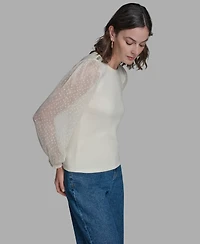 Bcbg Women's High Neck Pull-On Top