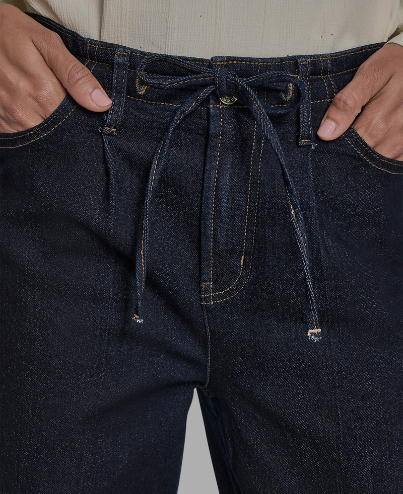 Bcbg Women's Straight-Leg Tie-Waist Jeans