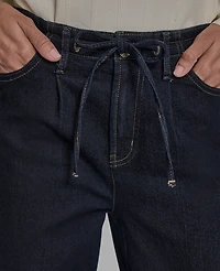 Bcbg Women's Straight-Leg Tie-Waist Jeans