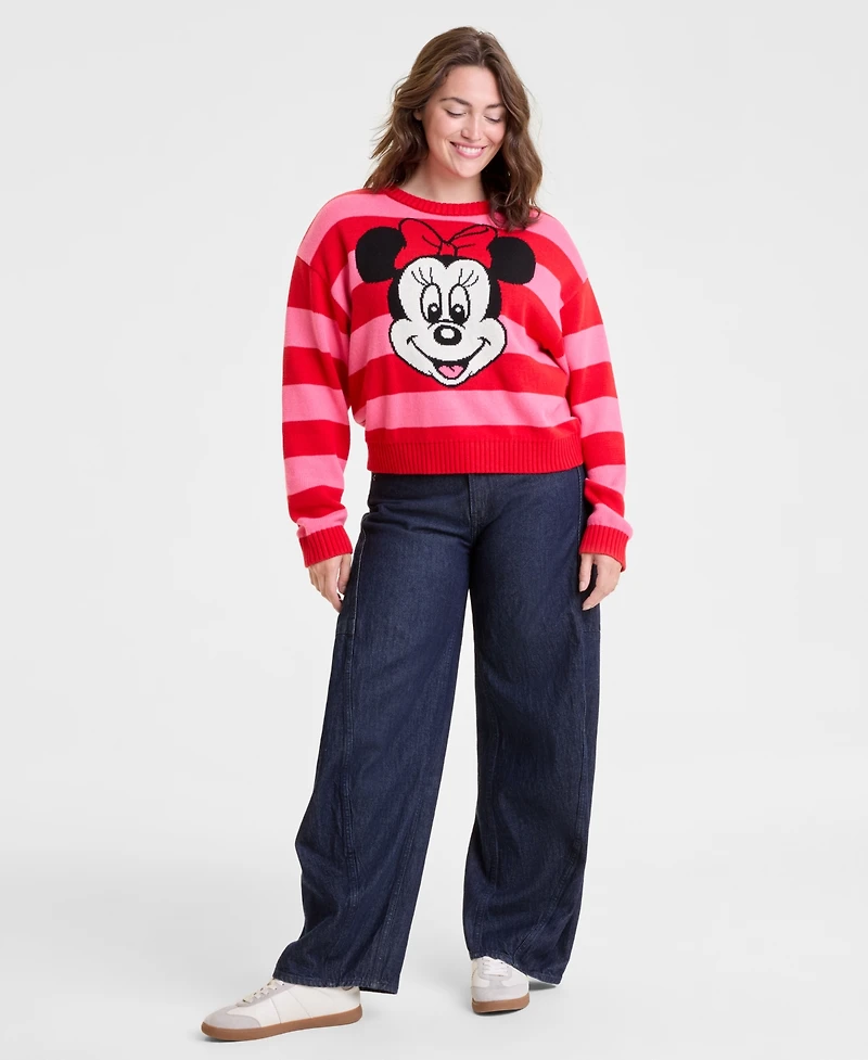 Disney | Macy's Women's Minnie Mouse Crewneck Sweater, Exclusive