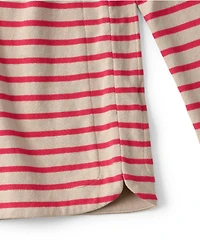 Lands' End Plus Long Sleeve Mariner Jersey Crewneck Tee