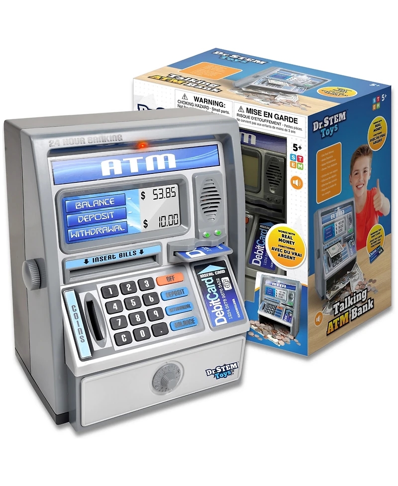 Dr. Stem Toys Talking Atm Bank Toy