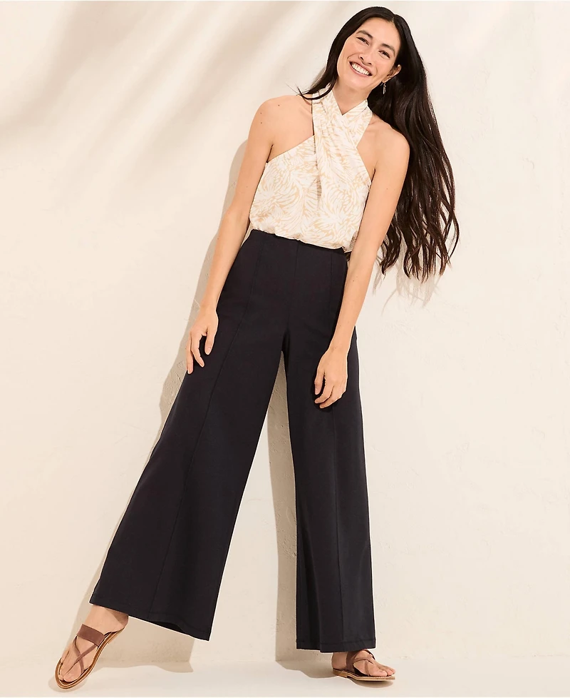 Lands' End Women's Starfish High Rise Palazzo Pants