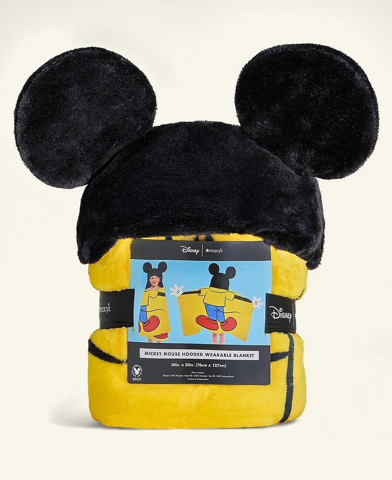 Disney | Macy's Mickey Mouse Hooded Wearable Blanket, Macy's Exclusive