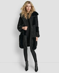 Dkny Women's Patch Mix Long Sleeve Jacket