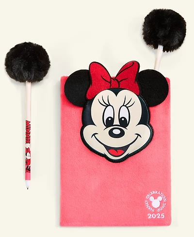 Disney | Macy's Minnie Mouse Plush Notebook & Pom Pom Pen Set, Macy's Exclusive