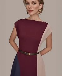 Donna Karan New York Petite Colorblock Midi Dress
