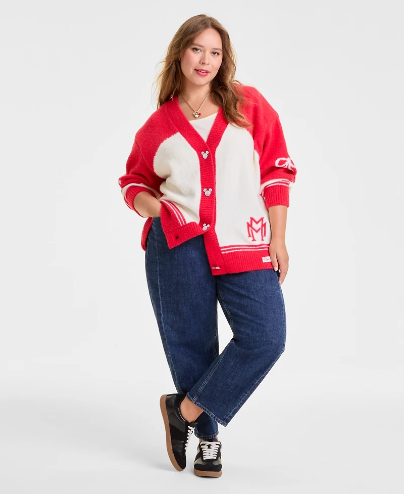 Disney | Macy's Plus Minnie Mouse Cozy Cardigan Embellished with Crystals by Swarovski, Exclusive
