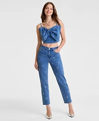 Disney | Macy's Women's Straight-Leg Jeans Embellished with Crystals by Swarovski, Exclusive