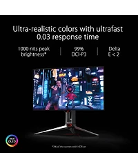 Asus Rog Swift Oled PG27AQDM 26.5" 16:9 Qhd 240Hz Hdr Gaming Monitor