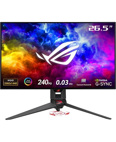 Asus Rog Swift Oled PG27AQDM 26.5" 16:9 Qhd 240Hz Hdr Gaming Monitor