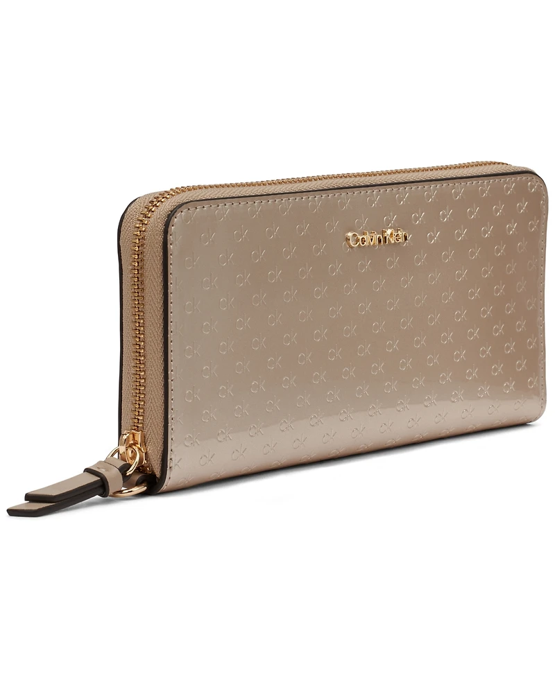 Calvin Klein Women's Moon Signature Embossed Boxed Wallet