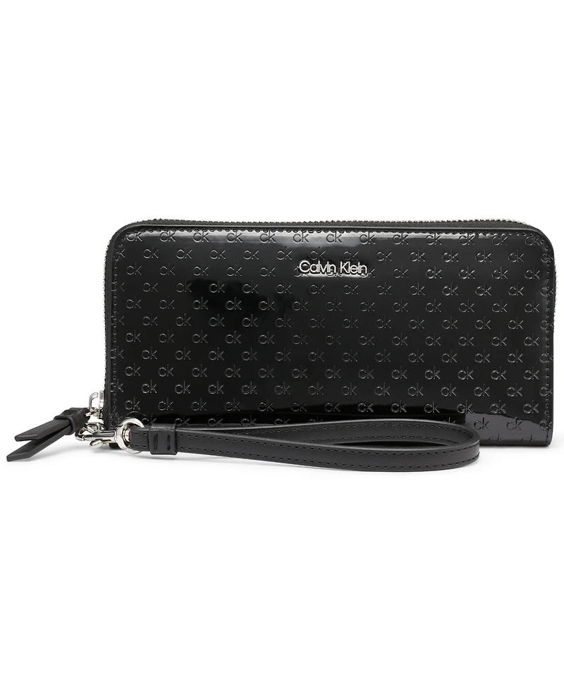 Calvin Klein Women's Moon Signature Embossed Boxed Wallet