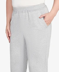 Alfred Dunner Women's Casual Vibe Cozy Short Length Slant Pocket Pants