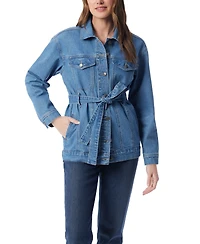 Gloria Vanderbilt Women's Petite Belted Denim Jacket