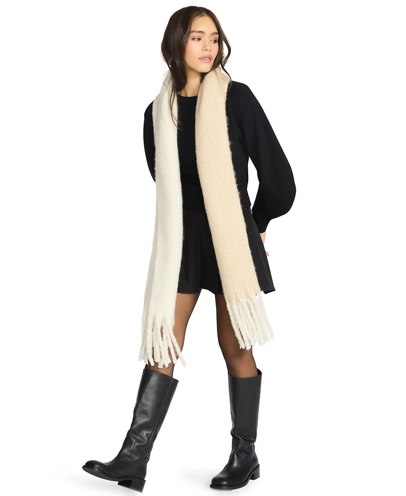 Steve Madden Women's Fringe Lofty Two-Tone Scarf