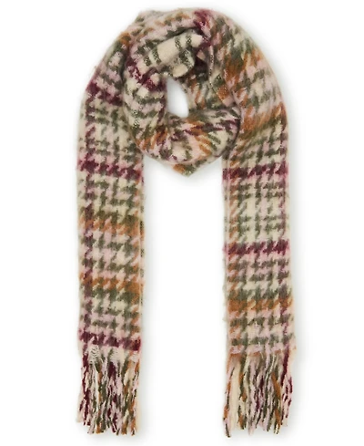Steve Madden Women's Brushed Twill Tartan Lofty Scarf