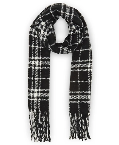 Steve Madden Women's Soft Midweight Plaid Scarf