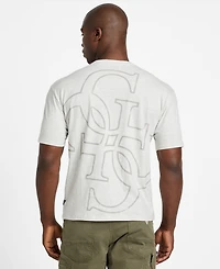 Guess Men's Distressed Quattro G Relaxed-Fit Graphic T-Shirt