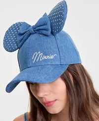 Disney | Macy's Minnie Mouse Ears Baseball Cap Embellished with Crystals by Swarovski, Macy's Exclusive