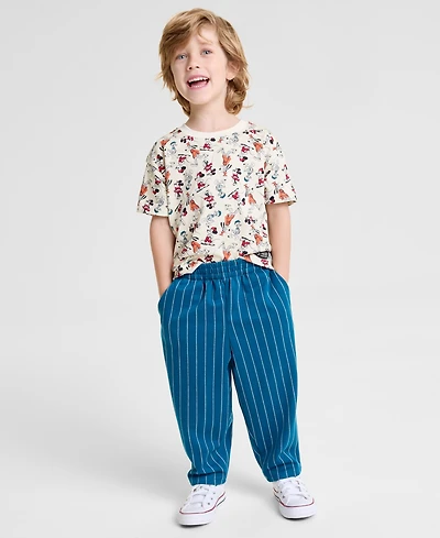 Disney | Macy's Boys 2T-7 Pinstripe Jogger Pants, Exclusive