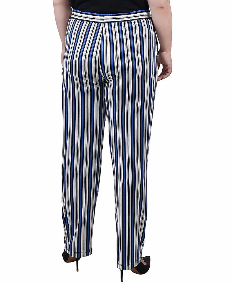 Ny Collection Plus Wide Waist Pull On Pants