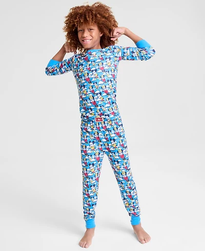 Disney | Macy's Kids 5-14 Mickey Mouse & Minnie Knit Pajamas Set, Exclusive